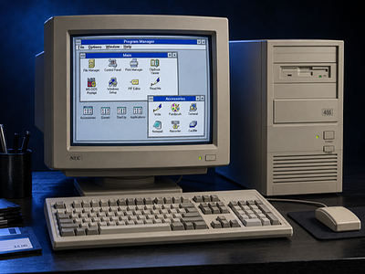 Claude за час воскресил оболочку Windows 3.1 для современных компьютеров