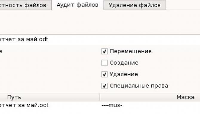 Настройка аудита файлов в СЗИ НСД Dallas Lock Linux
