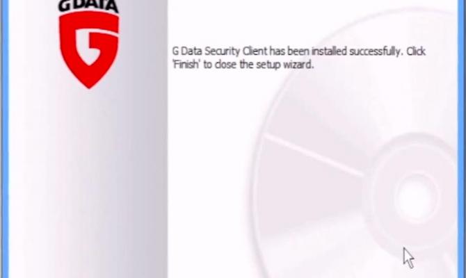 Окончание установки G Data Antivirus Business