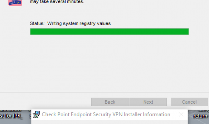 Установка удаленного подключения Checkpoint Advanced Endpoint Security (Checkpoint AES) 