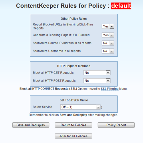 Обзор ContentKeeper Web. Часть 1. Основные возможности