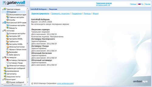 Обзор GateWall Antispam