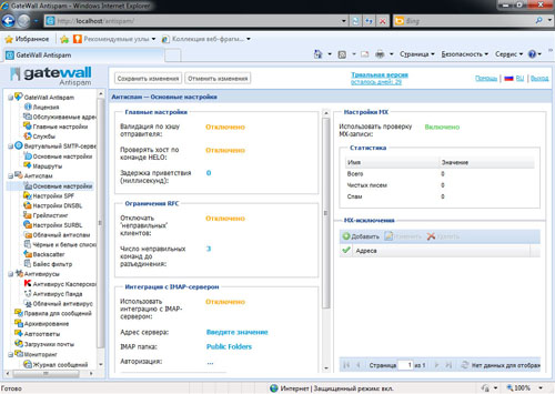 Обзор GateWall Antispam