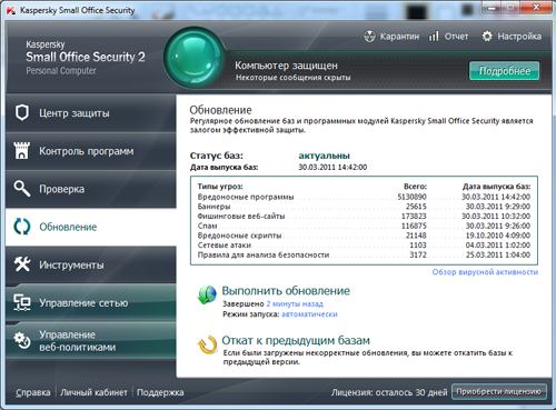 Обзор Kaspersky Small Office Security 2.0 