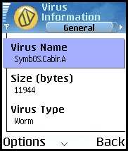 Symantec Mobile Security 4.0 for Symbian - информация о вирусе
