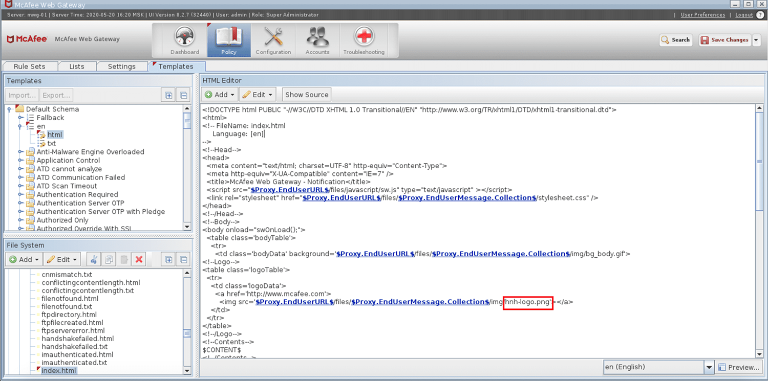 Редактирование класса «LogoData» в файле index.html Редактирование класса «LogoData» в файле index.html