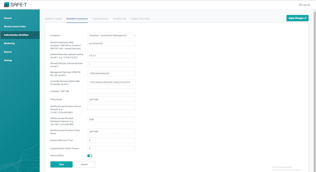 Настройка оркестровки, указание разрешённых портов для взаимодействия с защищённой сетью Настройка оркестровки, указание разрешённых портов для взаимодействия с защищённой сетью