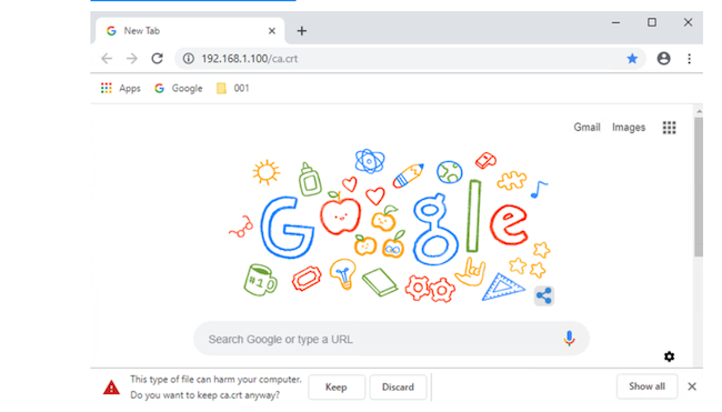 Загрузка сертификата FortiIsolator Загрузка сертификата FortiIsolator