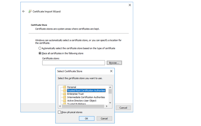 Установка сертификата FortiIsolator. Шаг 3 Установка сертификата FortiIsolator. Шаг 3