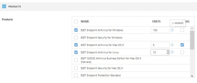 Распределение лицензий в ESET MSP Распределение лицензий в ESET MSP