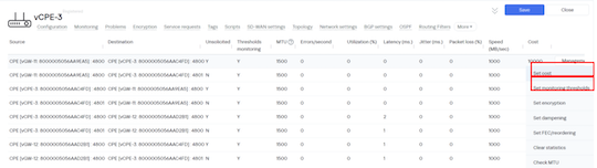 Выставляем значение «Cost» для vCPE-3 Выставляем значение «Cost» для vCPE-3