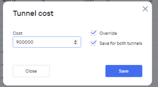 Параметры в модальном окне для vCPE-3 Параметры в модальном окне для vCPE-3