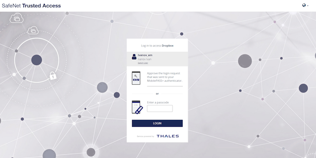 Подтверждение токена пользователя Ivanov_am для осуществления входа в Dropbox через единую точку доступа Подтверждение токена пользователя Ivanov_am для осуществления входа в Dropbox через единую точку доступа