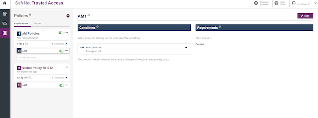 Изменение сценария для доступа (контекстозависимый доступ), установка правила запрета на доступ с использованием анонимайзера Изменение сценария для доступа (контекстозависимый доступ), установка правила запрета на доступ с использованием анонимайзера
