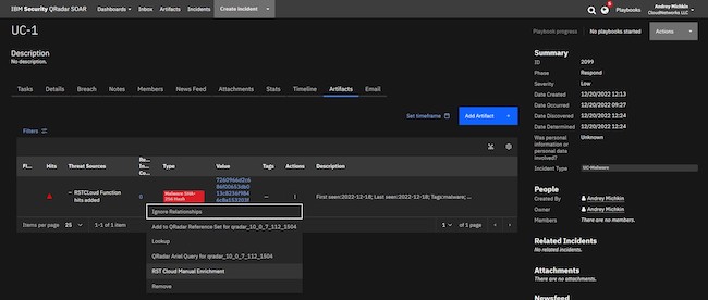 Новый пункт в меню «Actions» Новый пункт в меню «Actions»