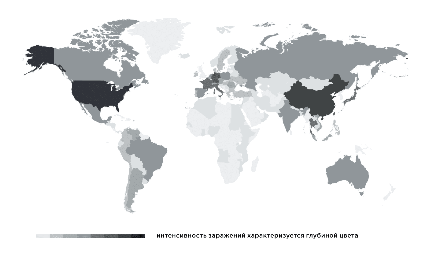 Карта заражений Neutrino Карта заражений Neutrino