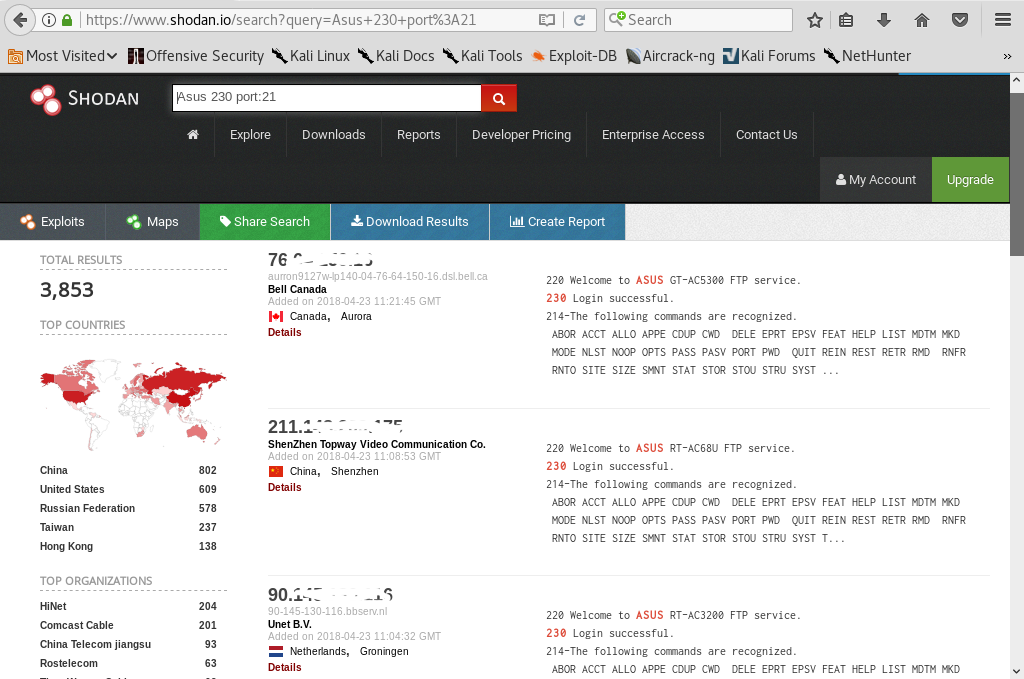 Список уязвимых компьютеров, которые выдались через запрос Список уязвимых компьютеров, которые выдались через запрос