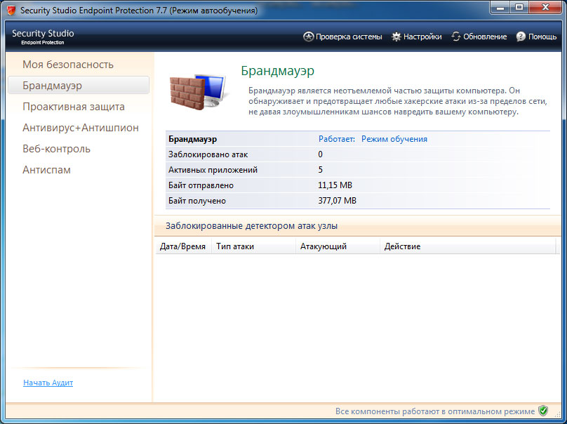 Информация о работе брандмауэра в клиенте Security Studio Endpoint Protection 7.7 Информация о работе брандмауэра в клиенте Security Studio Endpoint Protection 7.7