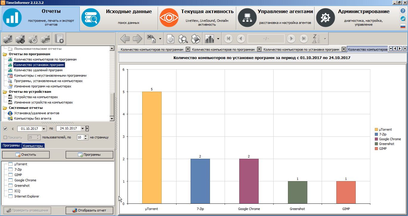 Отчет по устройствам и программам Отчет по устройствам и программам