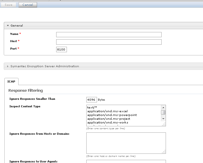 Расширенные настройки сервера Symantec DLP Mobile Email Monitor 12.5 Расширенные настройки сервера Symantec DLP Mobile Email Monitor 12.5