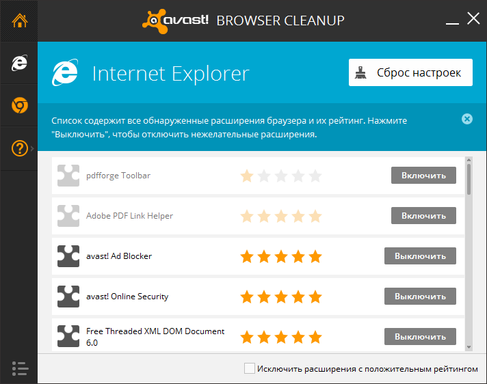 Очистка браузера в Avast! Internet Security 2014 Очистка браузера в Avast! Internet Security 2014
