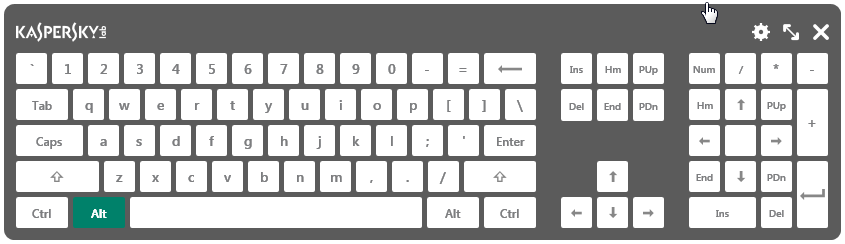 Виртуальная клавиатура в Kaspersky Internet Security для всех устройств Виртуальная клавиатура в Kaspersky Internet Security для всех устройств